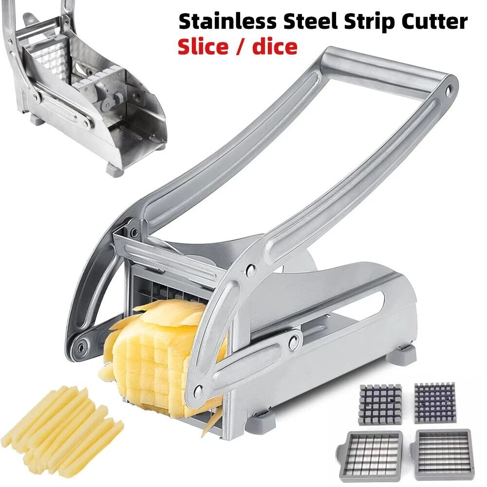 French Fry Stainless Steel Cutter with Suction Feet for Potatoes Heavy Duty