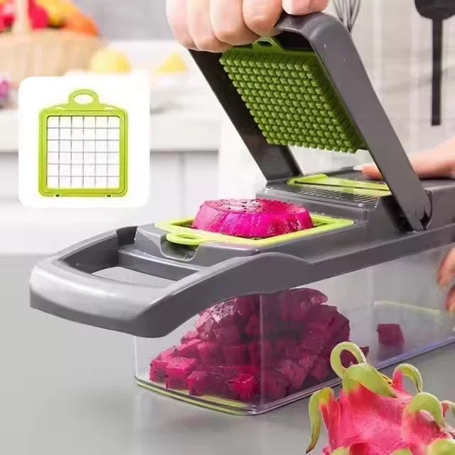 14-In-1 Vegetable Fruit Chopper Cutter Food Onion Veggie Dicer Slicer Kitchen