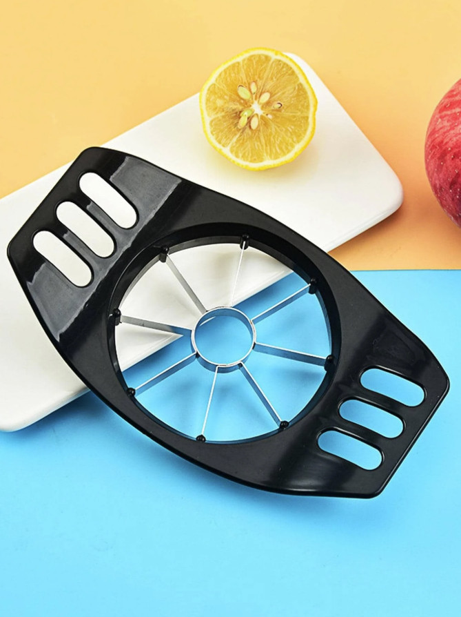 1pc: Stainless Steel Apple Cutter – Easy Grip, Quick & Even Slices – NEW
