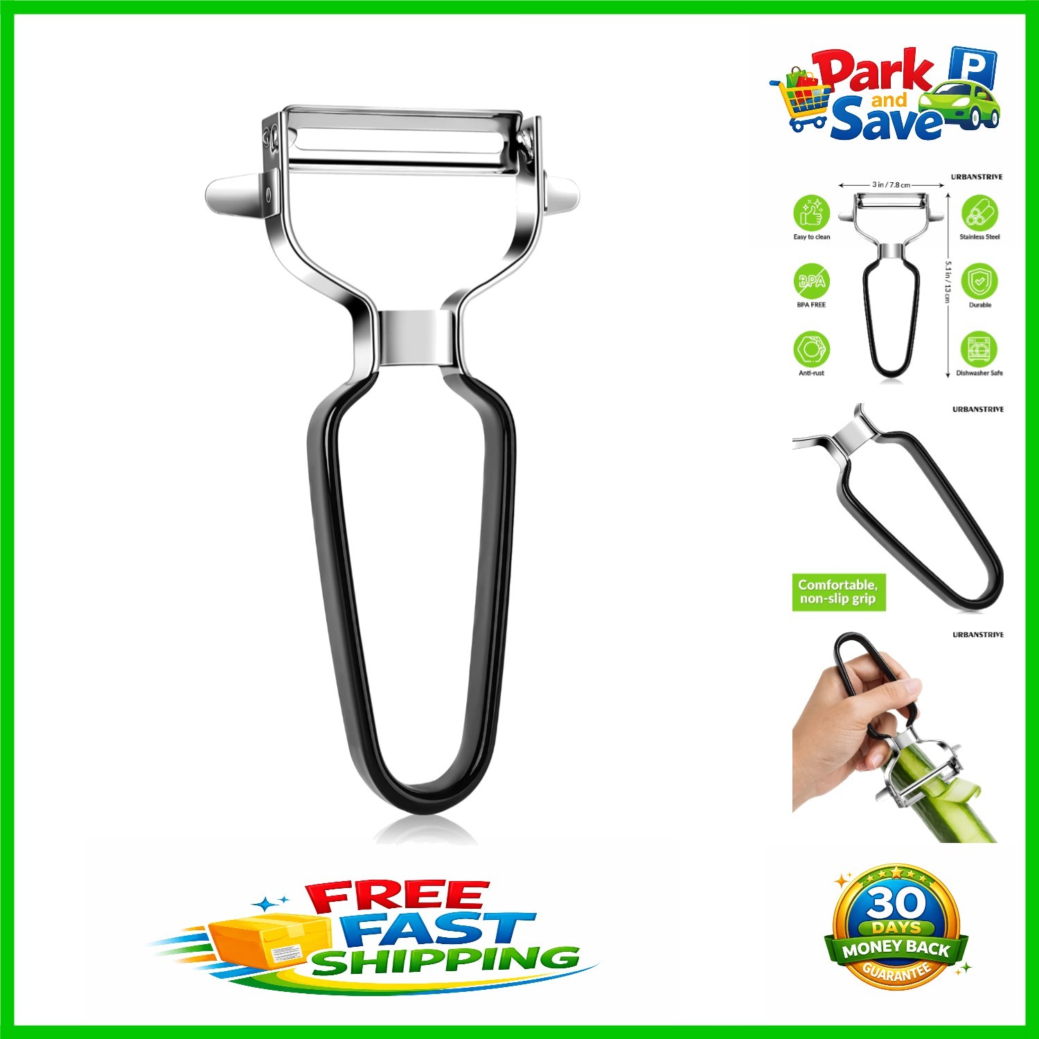 Dishwasher Safe Y Peeler in Stainless Steel – Smooth Operation for Home Chefs