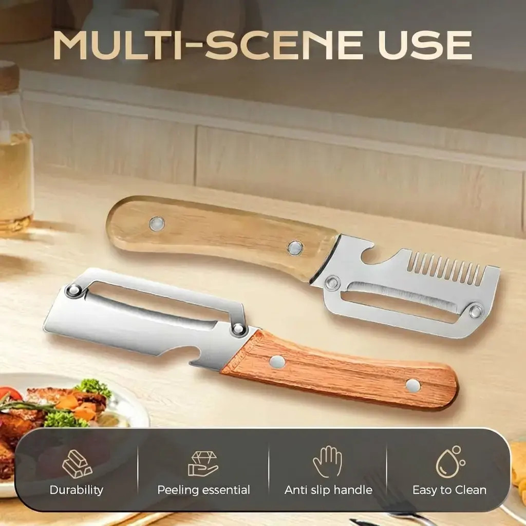 【Summervibes】Multi-Functional Vegetable Peeler for Kitchen, Ultra-Sharp Stainles