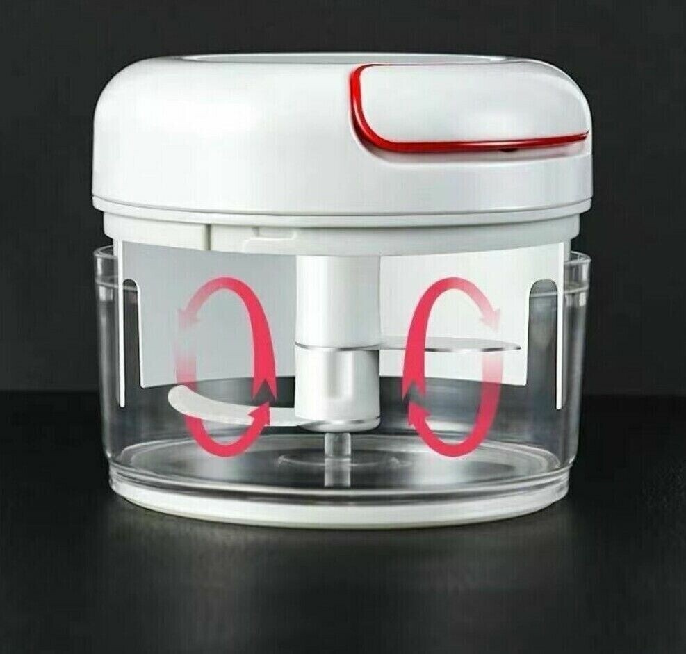 Fruit Vegetable Onion Garlic Cutter Press Manual Food Speedy Chopper Mini Slicer
