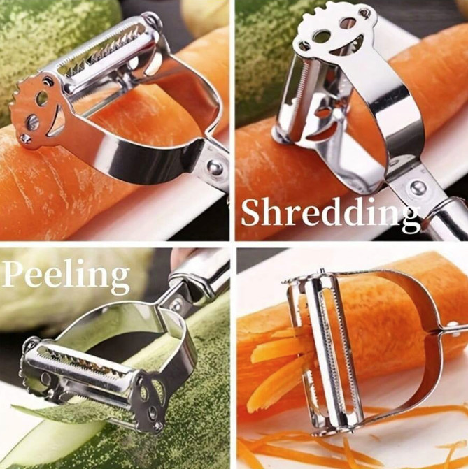 1pc Stainless Steel Vegetable Peeler – Sharp & Durable Kitchen Tool – NEW