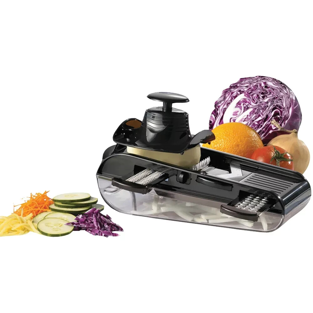 Easy Mandoline Slicer Grater Julienne and Shredder Dishwasher Safe NonSlip Base