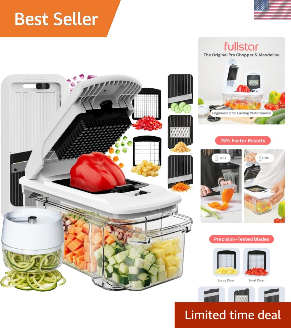 XL Vegetable Chopper & Mandoline Slicer – Vegetable, Onion, Potato, Food, Veg…