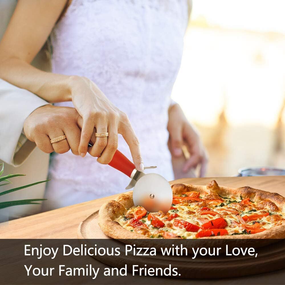 Premium Pizza Cutter Wheel Stainless Steel Sharp Easy Clean Large Small Pizza