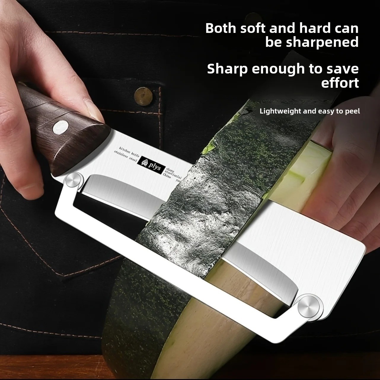 Stainless Steel Peeler with Wooden Handle Fruit Vegetable Slicer Kitchen Tool