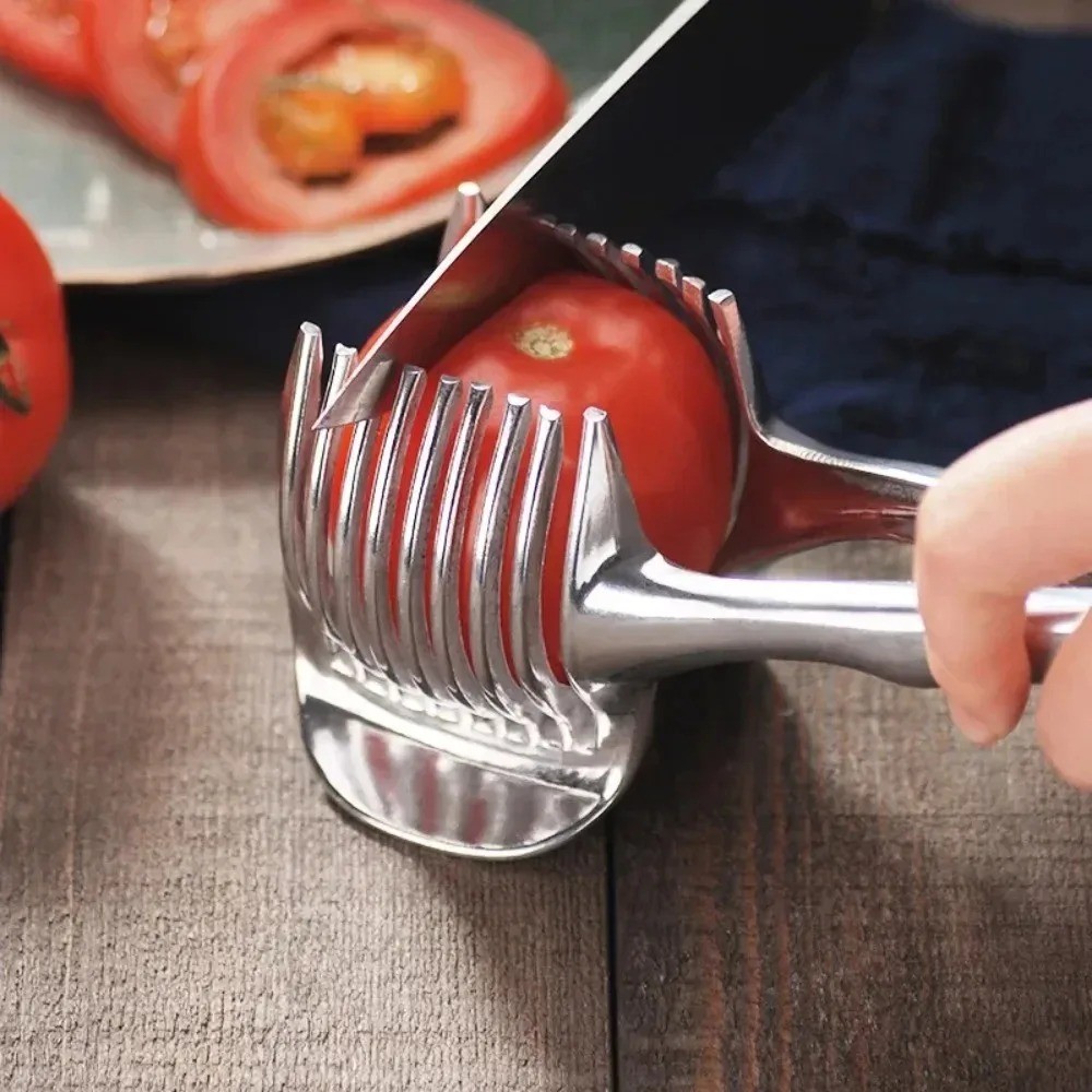 Handheld Fruit & Vegetable Slicer – Orange, Lemon, Tomato & Onion Cutter