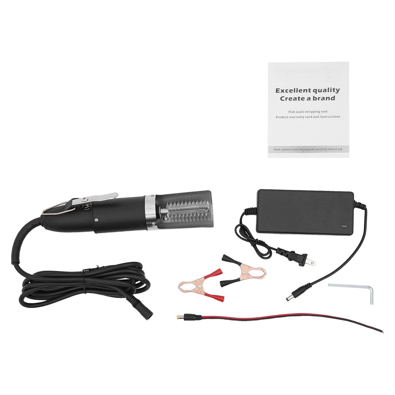 180w Electric Fish Scaler 7000rpm Fish Scale Remover W/ 6-Side Roller Blade IPX5