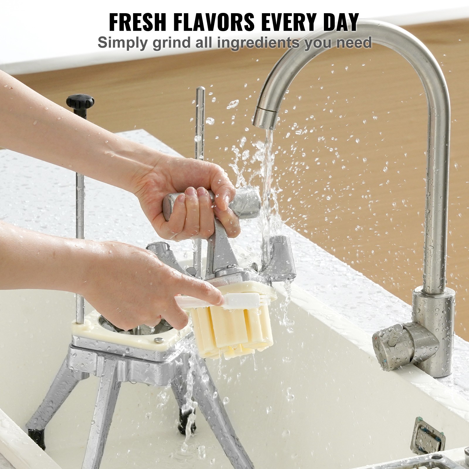 VEVOR 1/4” Vegetable Dicer Commercial Fruit Slicer Chopper French Fry Cutter