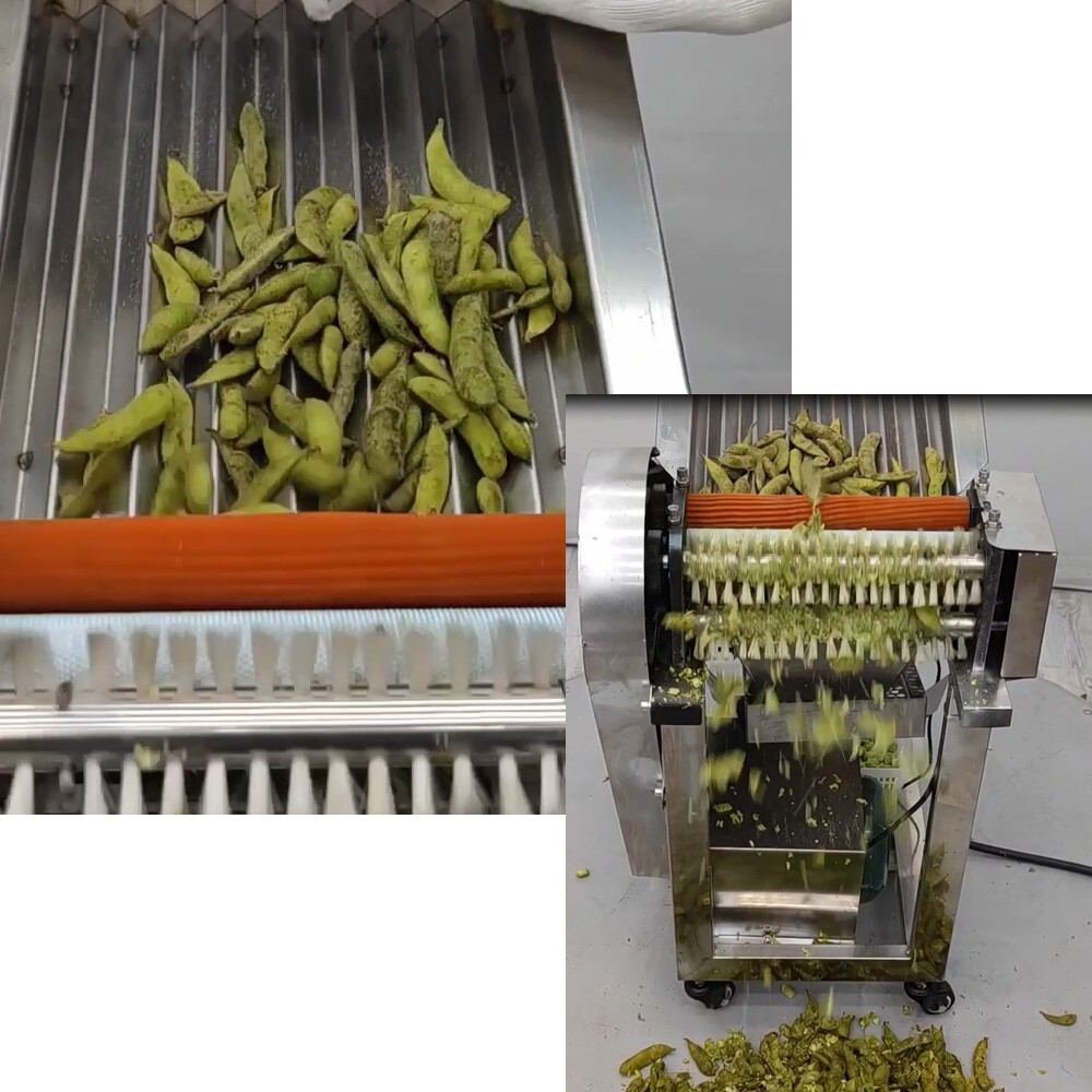 Pea Sheller Edamame Jr. Pea Bean Chickpea Huller Peeling Machine 220V 3/4hp
