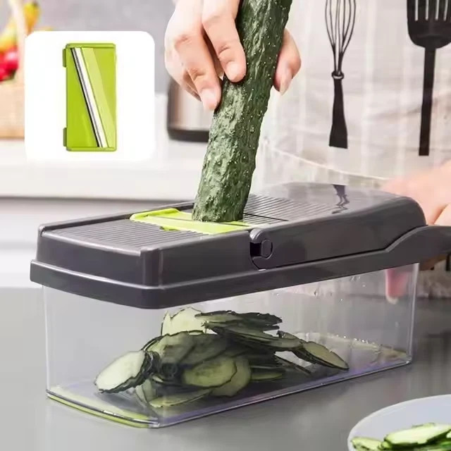 14-In-1 Vegetable Fruit Chopper Cutter Food Onion Veggie Dicer Slicer Kitchen