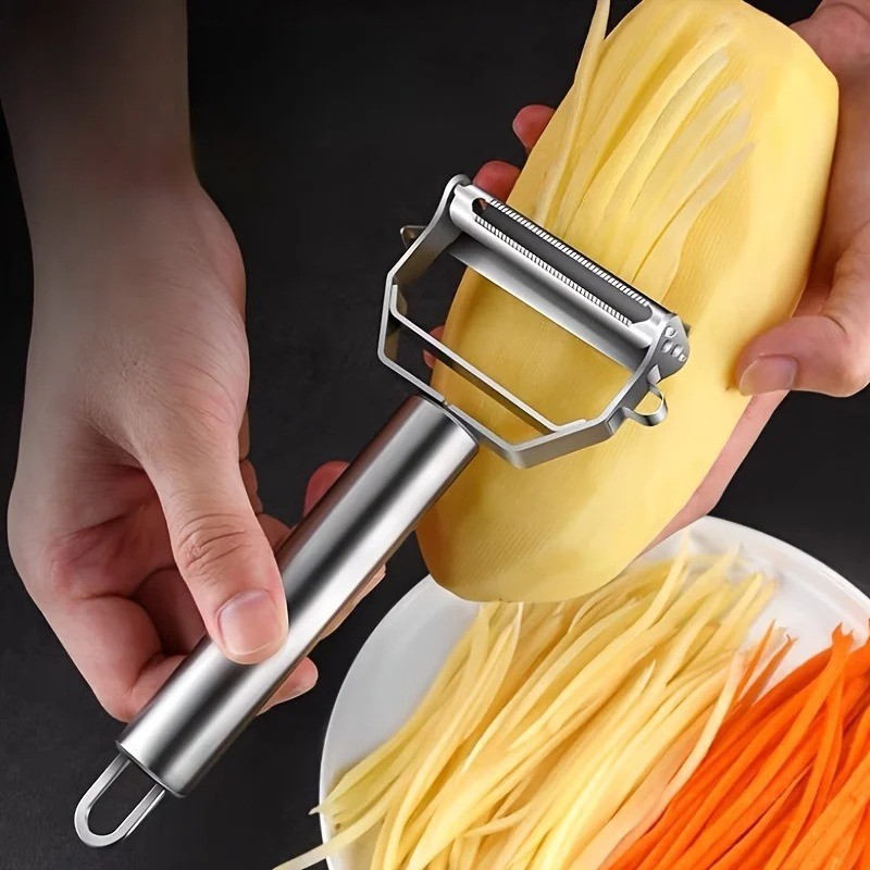 Stainless Steel Vegetable Peeler Julienne Slicer Kitchen Tool for Fruit & Potato