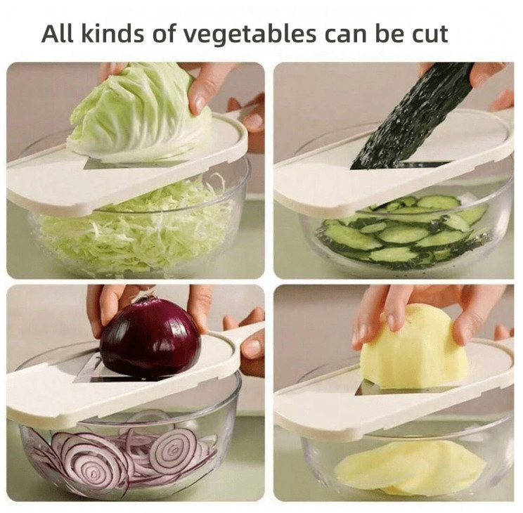 1 pc Multifunctional Vegetable Slicer – Perfect for Salad, Cabbage, Carrot,More