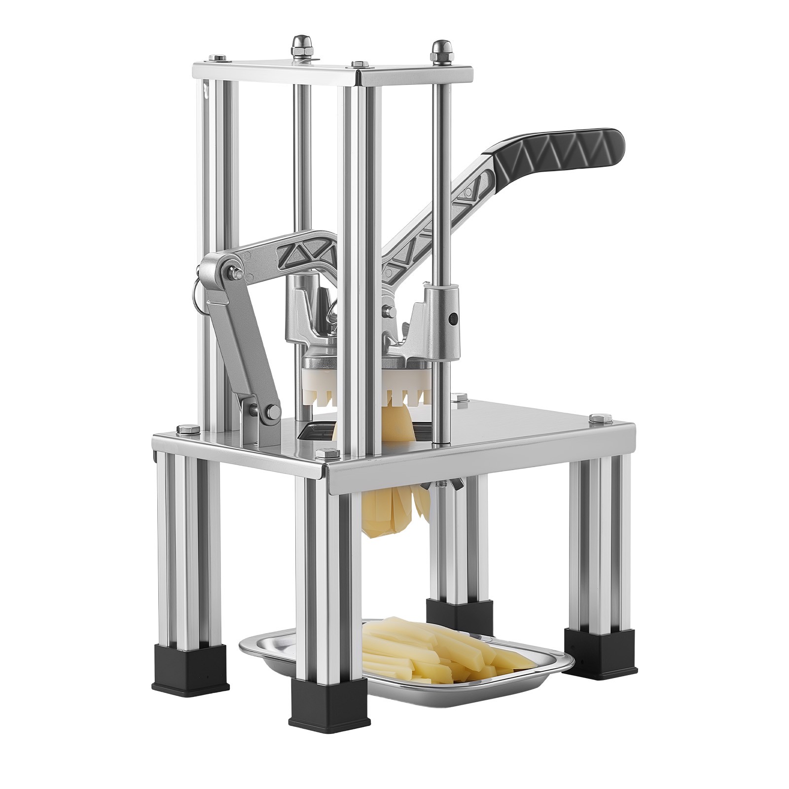 Uimoso Commercial French Fry Cutter with 4 Interchangeable Blades for Vegetables