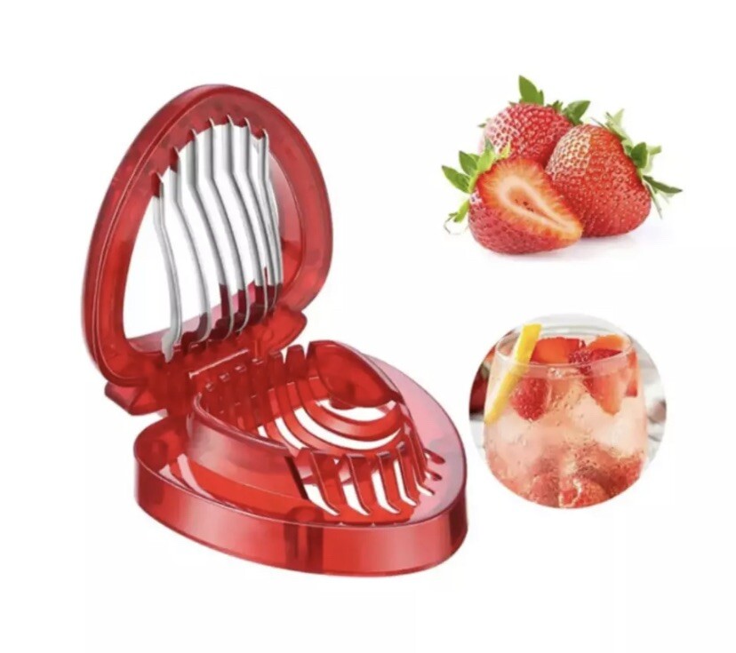 Multifunction Strawberry Slicer Creative Red Strawberry Shaped Fruit Slicer