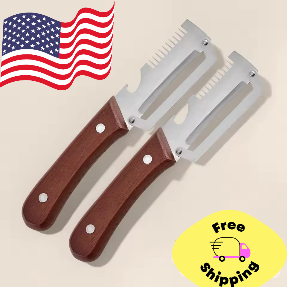 2Pcs Vegetable Peeler 3 in 1 Multi-Functional for Kitchen Stainless Steel Peeler