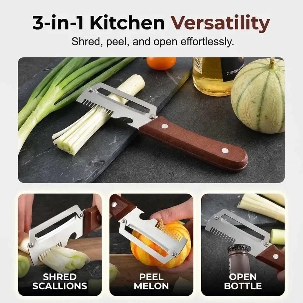 2Pcs Vegetable Peeler 3 in 1 Multi-Functional for Kitchen Stainless Steel Peeler