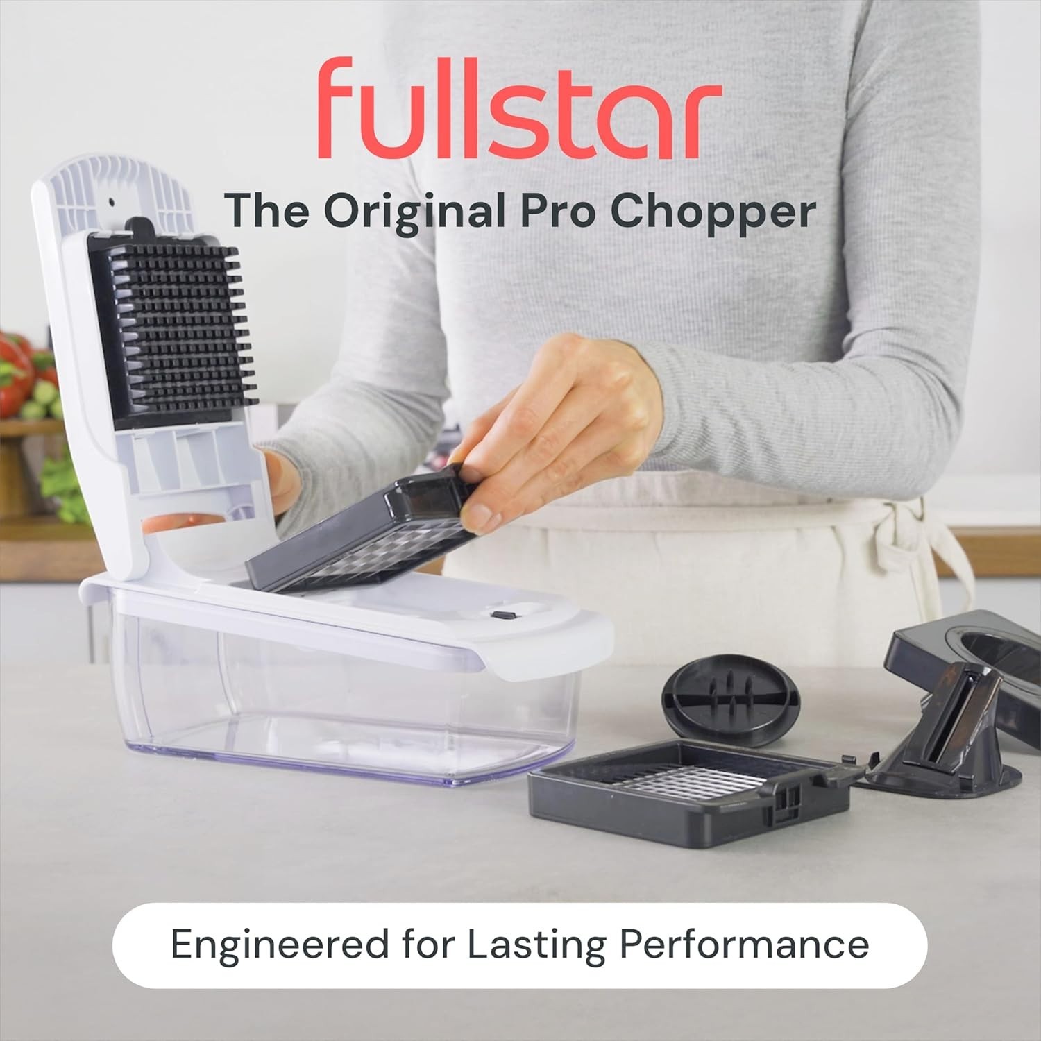 Vegetable Chopper Spiralizer Food Slicer Dicer 4 in 1 Kitchen Gadget
