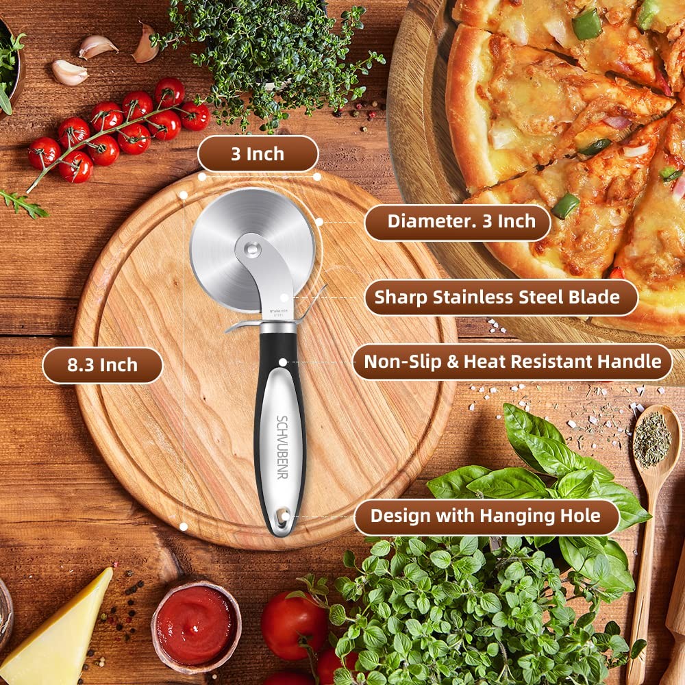 Pizza Cutter Stainless Steel Pizza Cutter Wheel Super Sharp Pizza Slicer Pastry