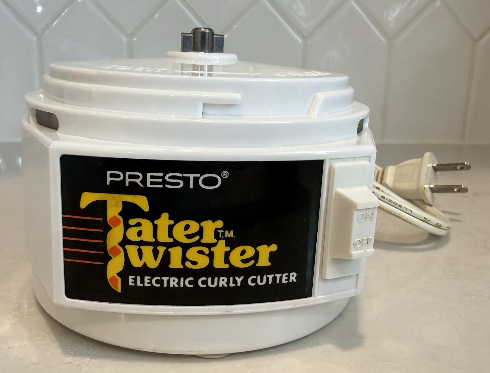 Vintage Presto Tater Twister Electric Curly Potato Cutter Base Only Tested
