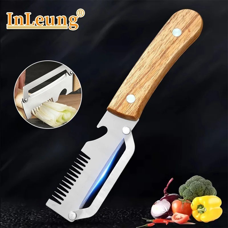 NEW 2 in 1 Multi-Functional Vegetable Peeler for Kitchen Stainless Steel Peeler*