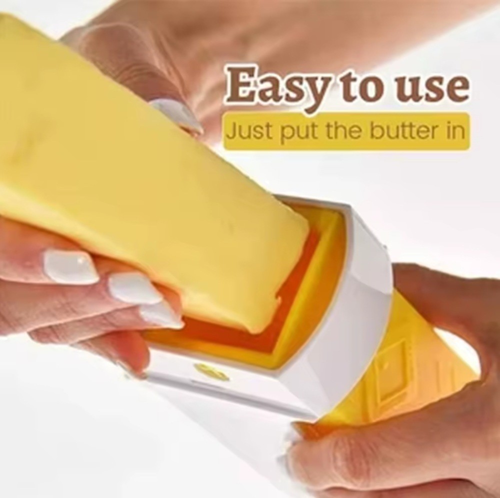Stick Butter Cutter Slicer Dispenser w/ Freshness Seal Precise Slices 1-Pack