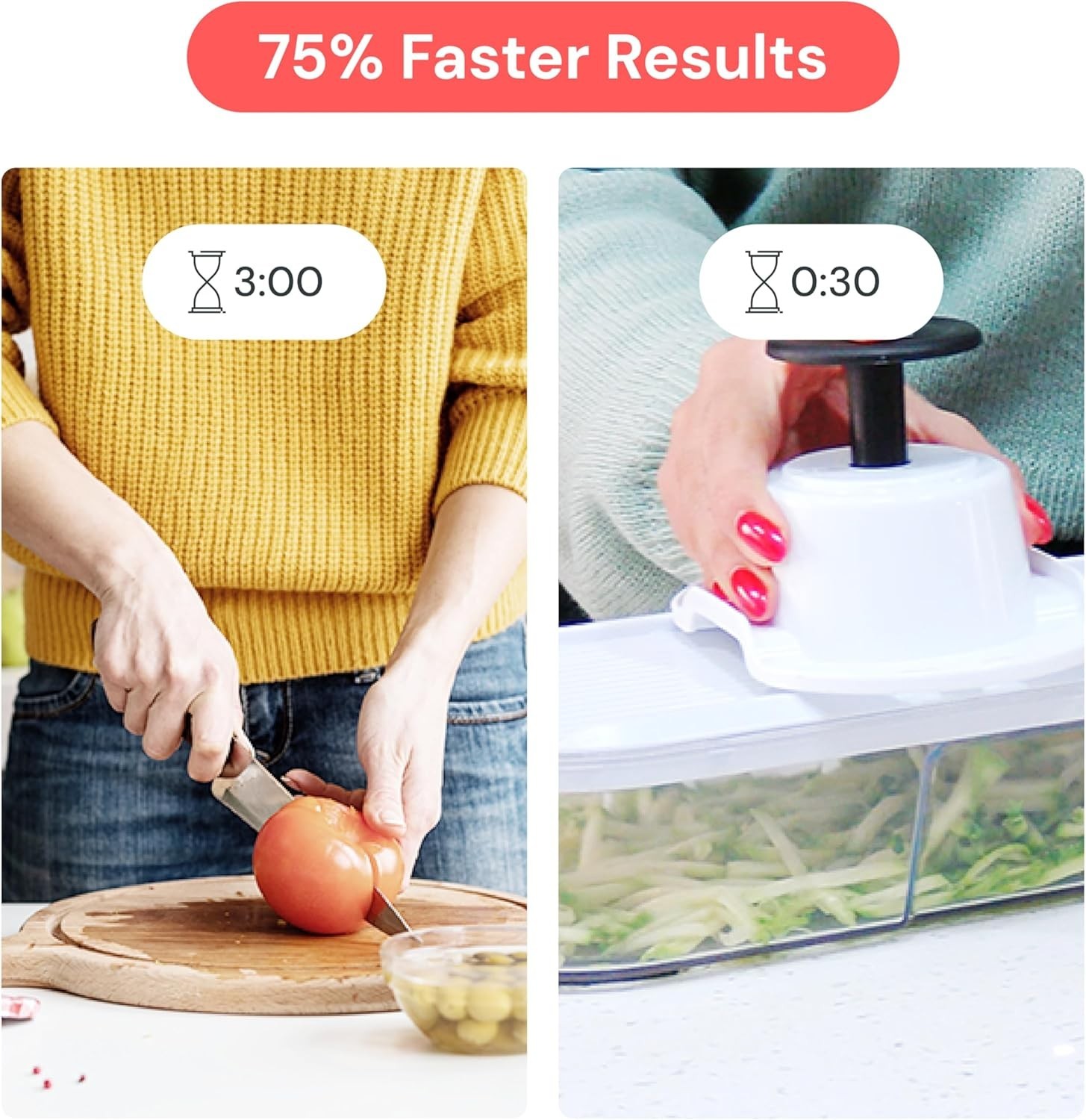 Fullstar The Original Pro Chopper – Vegetable Chopper and Spiralizer, Food Chopp