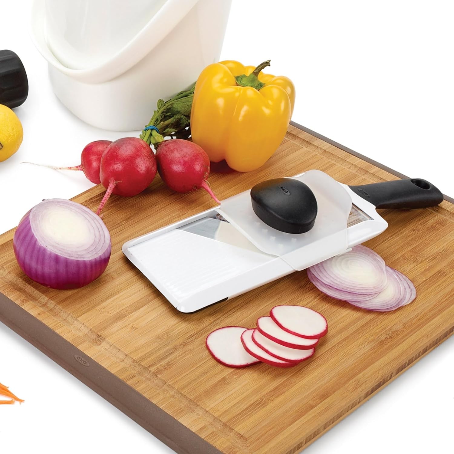 OXO Good Grips Handheld Mandoline Slicer for Kitchen,Adjustable Vegetable Slicer