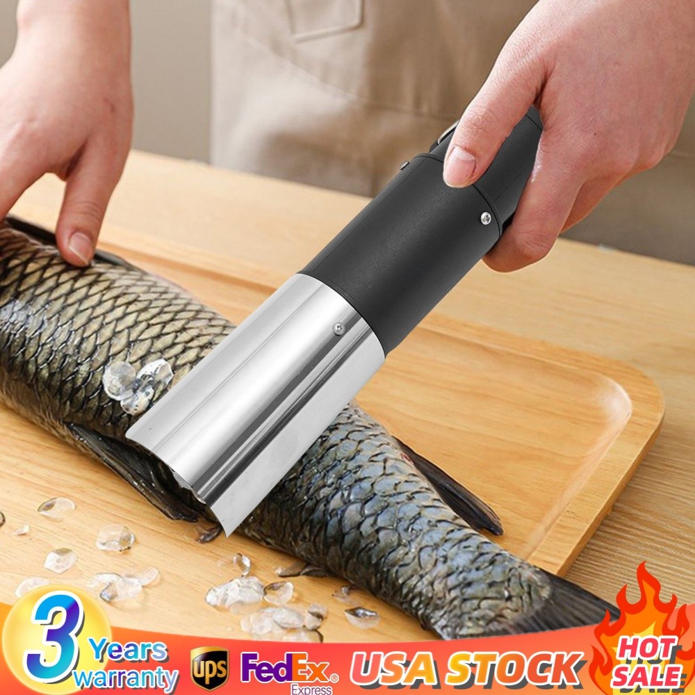 180w Electric Fish Scaler 7000rpm Fish Scale Remover W/ 6-Side Roller Blade IPX5