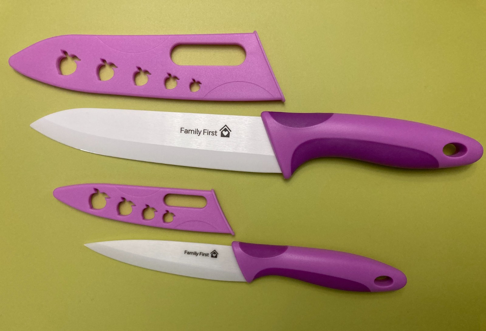 Gourmet Quality Ceramic Knife With Thicker Stronger Blade & Large Ergo-Handle