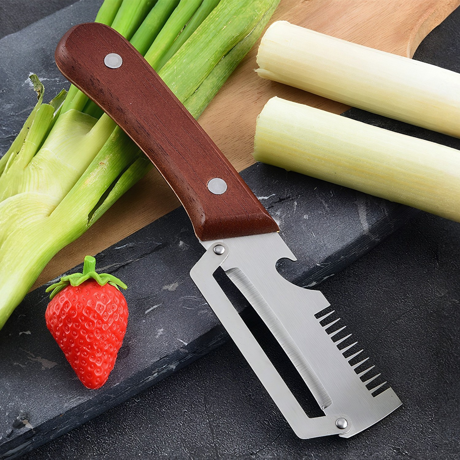 Multi-functional Vegetable Peeler for Kitchen, 2 in 1 Single Blade Peelers Tool