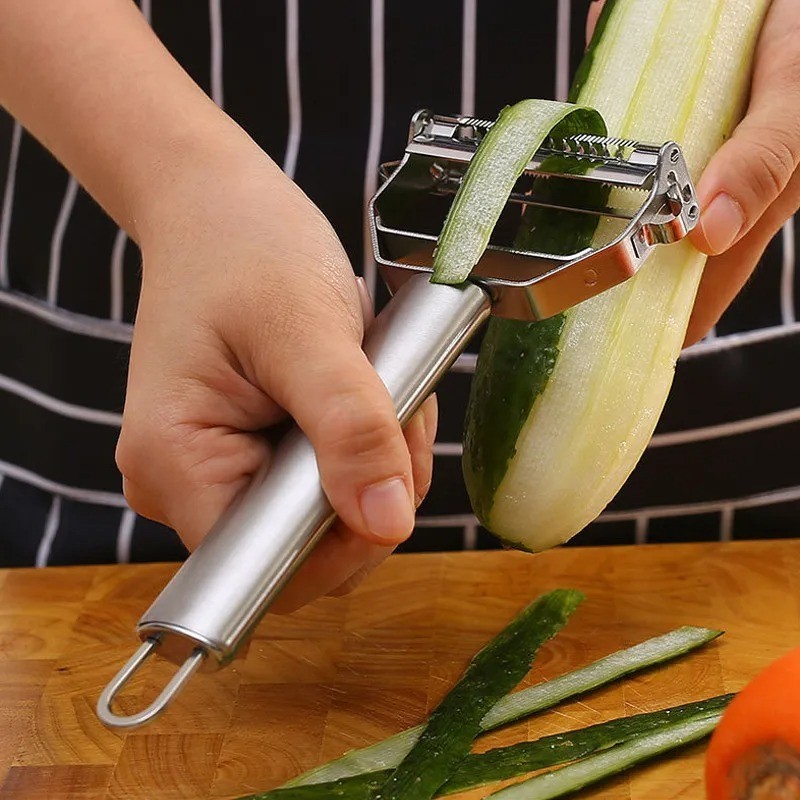 Stainless Steel Double Head Vegetable Peeler Fruit Potato Kitchen Tool