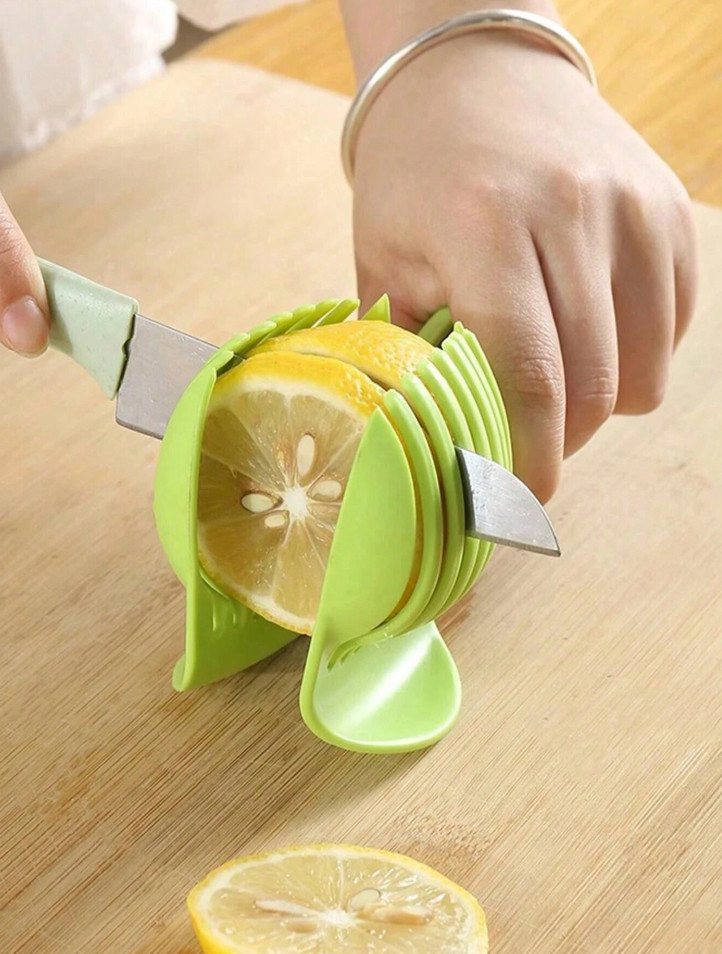 1 pc Lemon Slicer Kitchen Gadget for Cutting Fruits, Vegetables & Sandwiches