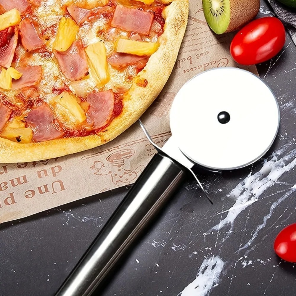 Stainless Steel Kitchen Pizza Cutter Wheel Server Tools Mooncake Shovel Waffle C