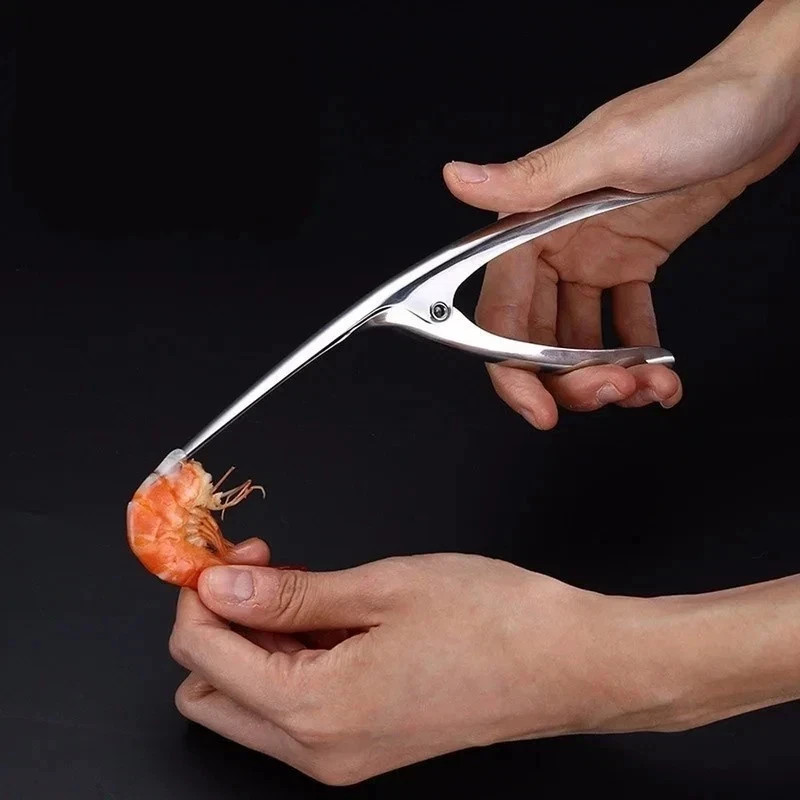 1-Pack Stainless Steel Shrimp Deveiner & Prawn Peeler – Fast Seafood Prep Tool*