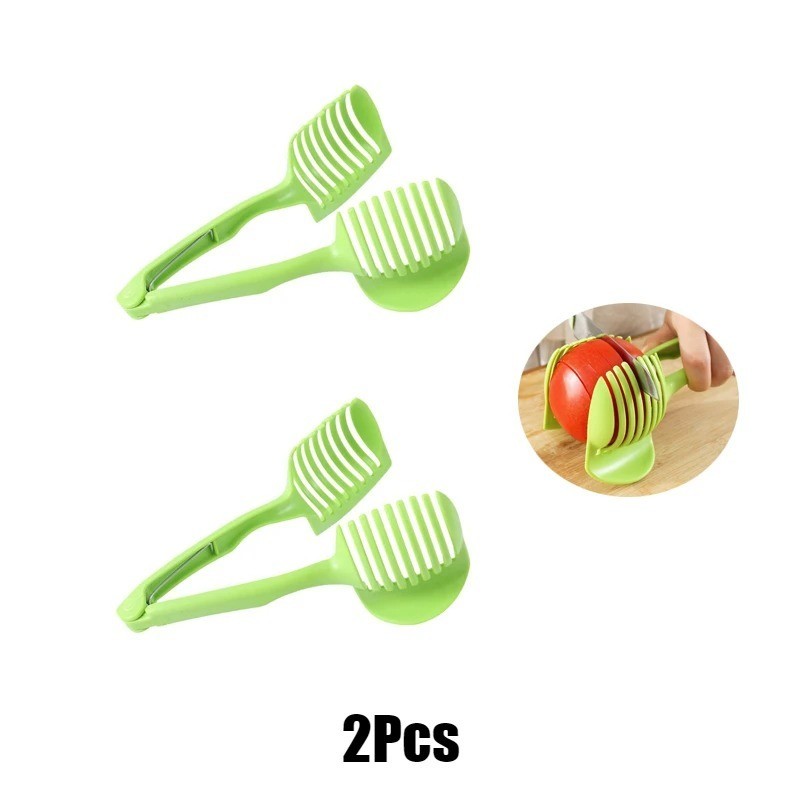 Handheld Fruit & Vegetable Slicer – Orange, Lemon, Tomato & Onion Cutter