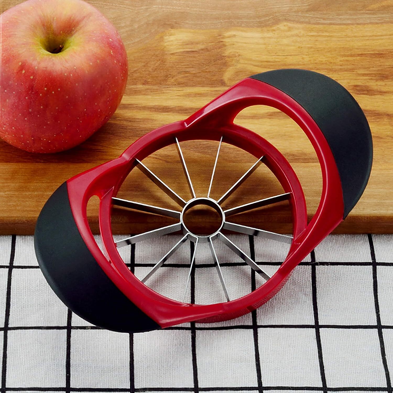 12-Blade Apple Slicer Stainless Steel Ultra-Sharp Apple Corer New