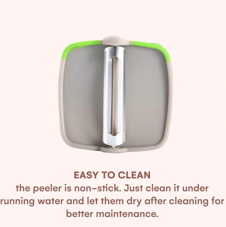Stainless Steel Finger Palm Peeler – Easy Fruit & Veggie Peeling Tool, Green