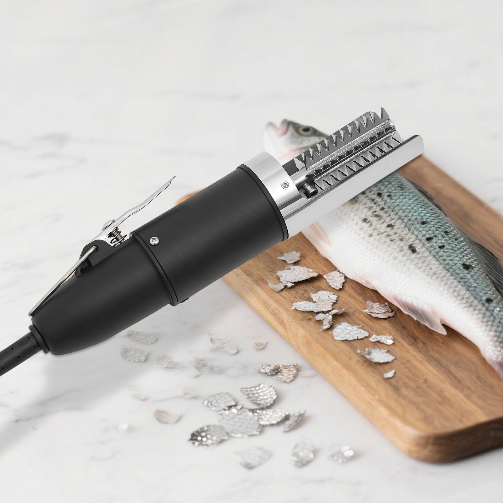 180w Electric Fish Scaler 7000rpm Fish Scale Remover W/ 6-Side Roller Blade IPX5