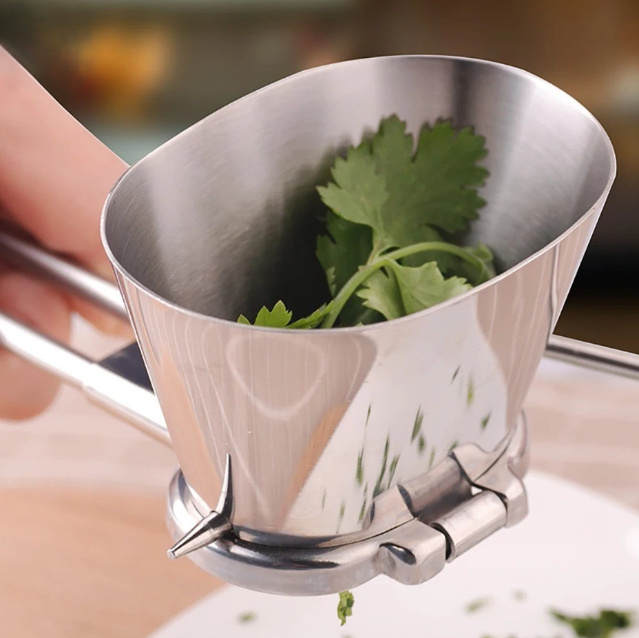 1 pc Stainless Steel Herb Mill Grinder Rotary Vegetable Cutter Tool