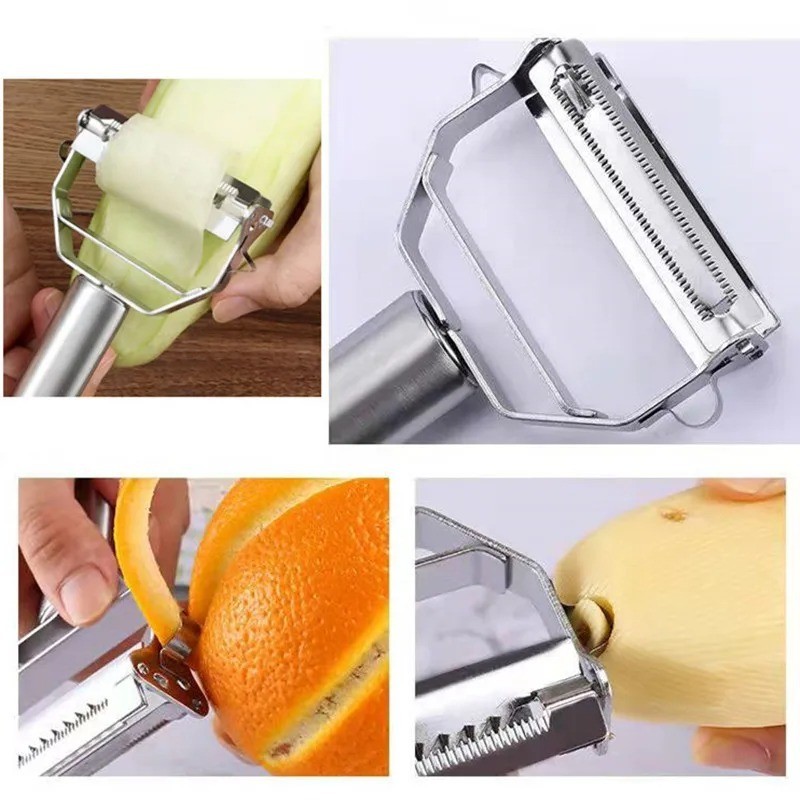 Stainless Steel Double Head Vegetable Peeler Fruit Potato Kitchen Tool