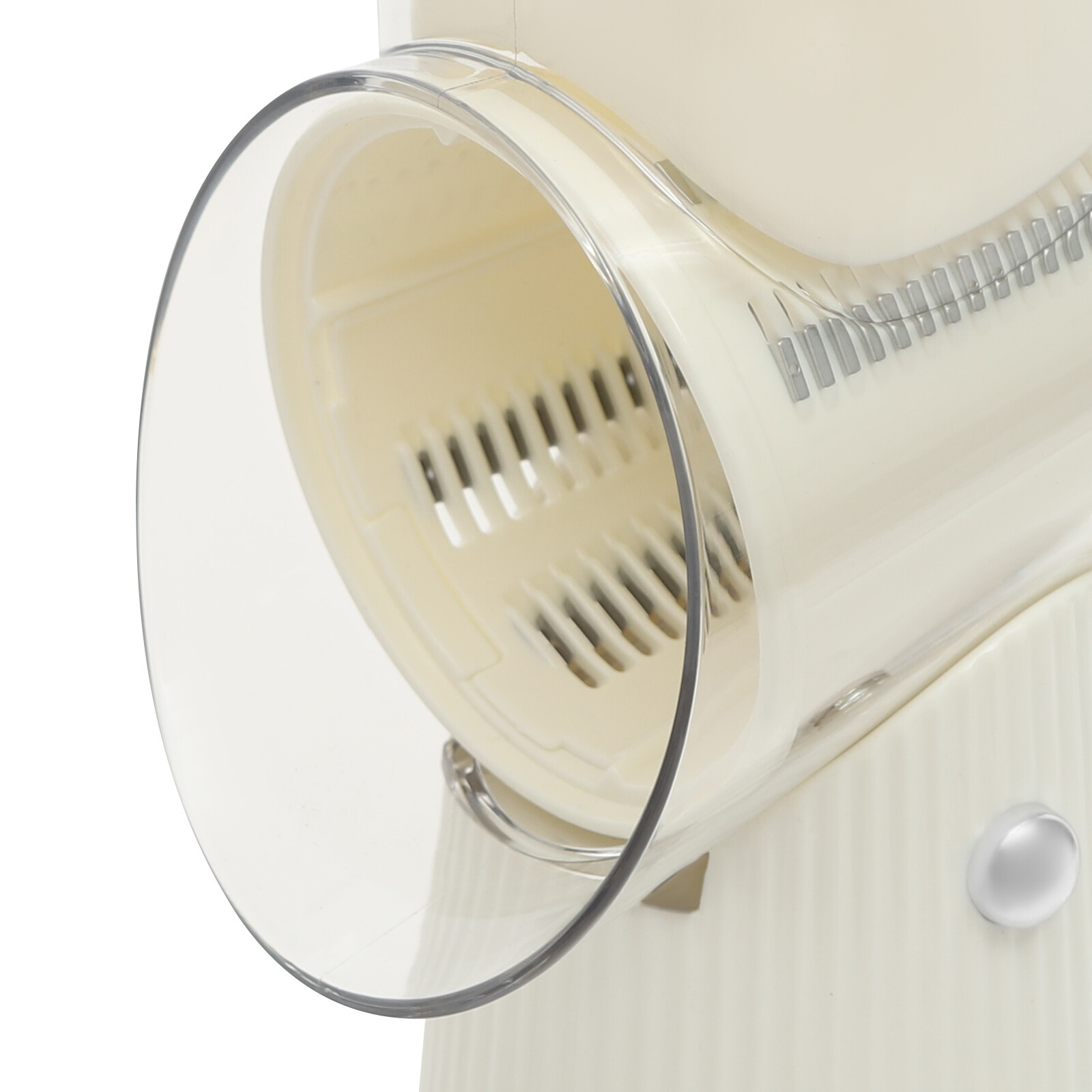 White Vegetable Fruit Chopper Cutter Kitchen Manual Rotary Grater Chopper 1.2kg