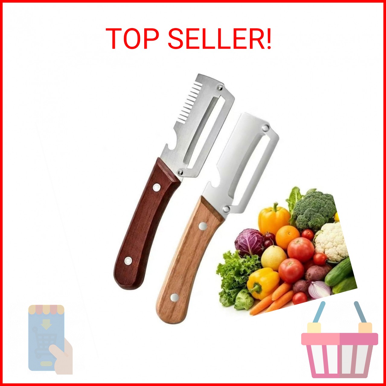 2026New Multi-function Vegetable Peeler, Kitchen Multi-function Stainless Steel