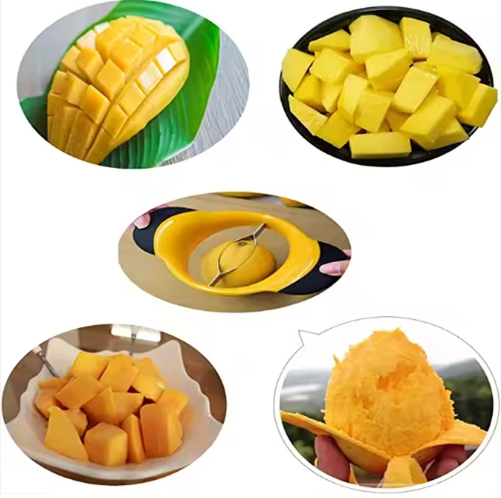 1-Pack Mango Slicer & Pitter –Ergonomic Mango Splitter with Non-Slip Rubber Grip