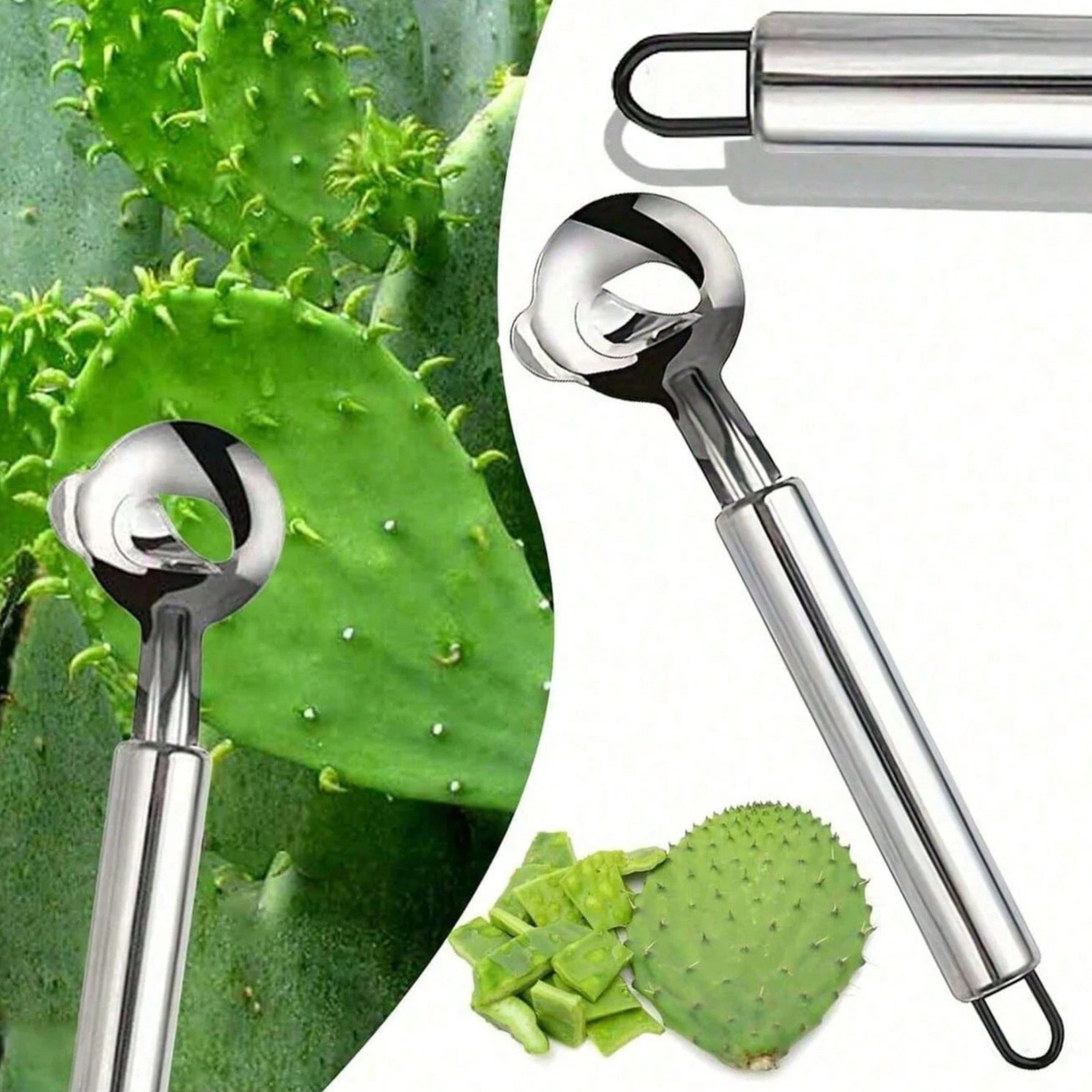 2Pcs Cactus Peeler Peladora Vegetable Fruit Baller Seed Remover Kitchen Tool US