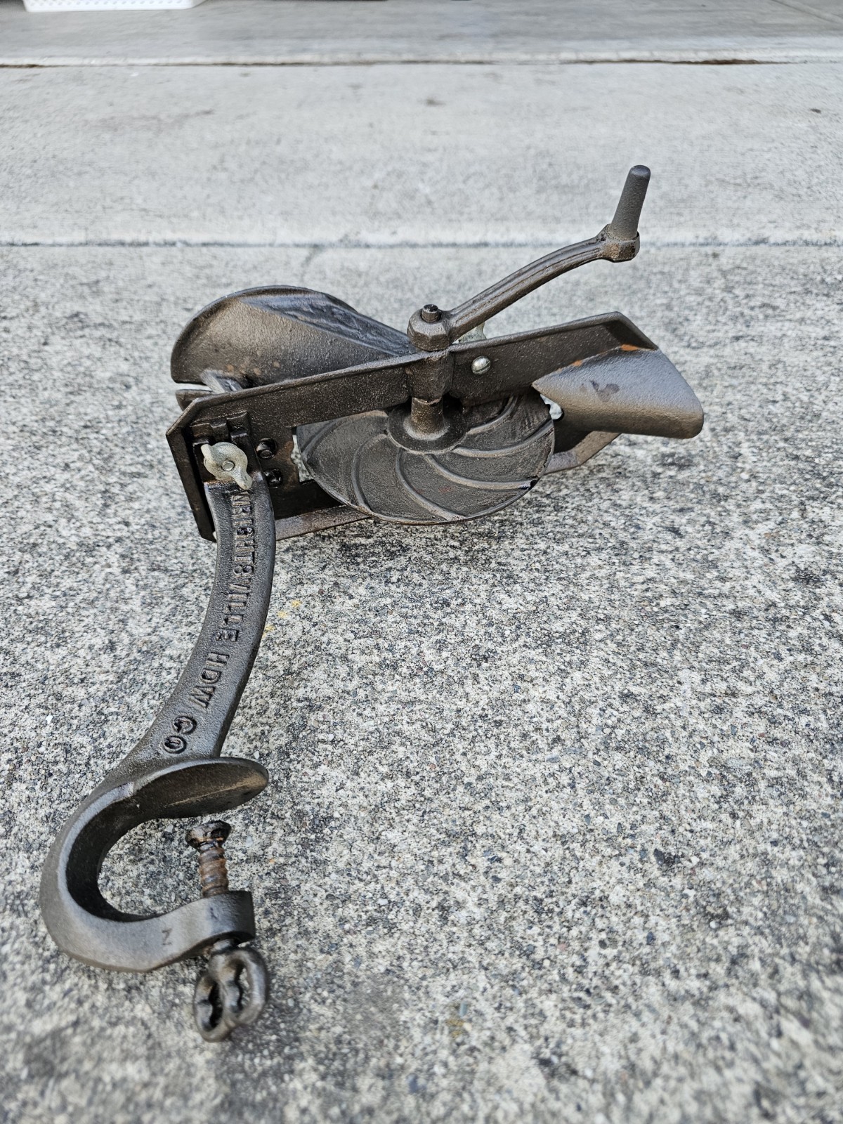 Cherry Stoner Pitter Wrightsville Hardware Co PA Vintage Hand Crank Cast Iron
