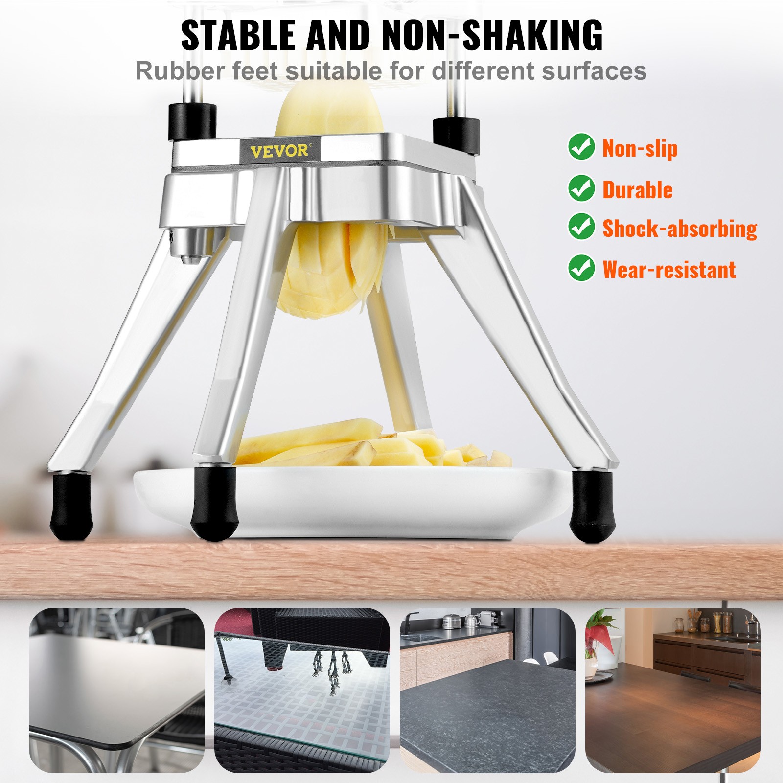 VEVOR 3/8″ Commercial Vegetable Dicer Fruit Dicer Food Shaper Tomato Slicer