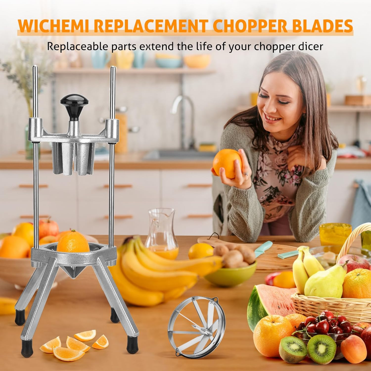 8 Section Blade for Commercial Easy Wedger Lemon Cutter Blade Stainless Steel Fr