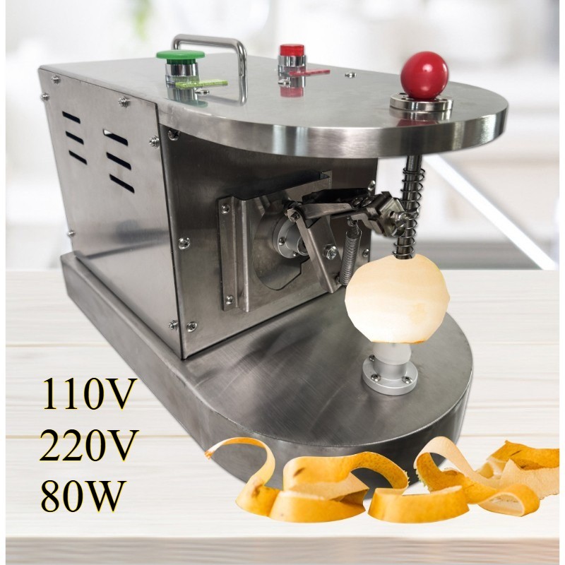 Electric Apple Orange Peeler Stainless Steel 110V/220V 80W Fruit Peeling Machine